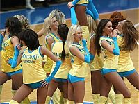 Sport and Fitness: Cheerleader basketball girls, Khimki club, Moscow, Russia