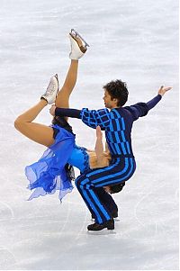 Sport and Fitness: figure ice skating acrobats
