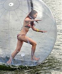 Sport and Fitness: water ball zorbing