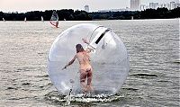 Sport and Fitness: water ball zorbing