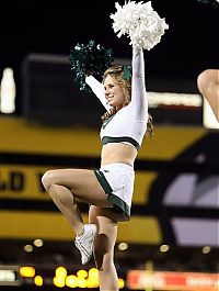 Sport and Fitness: Michigan State University cheerleader girls