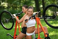 Sport and Fitness: bicycle girl