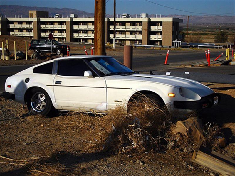 car after storm