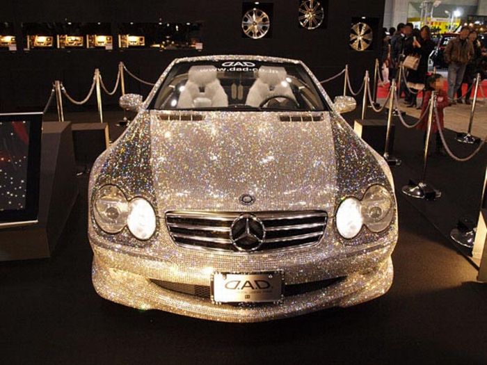 Mercedes SL600 with 300,000 Swarovski crystals