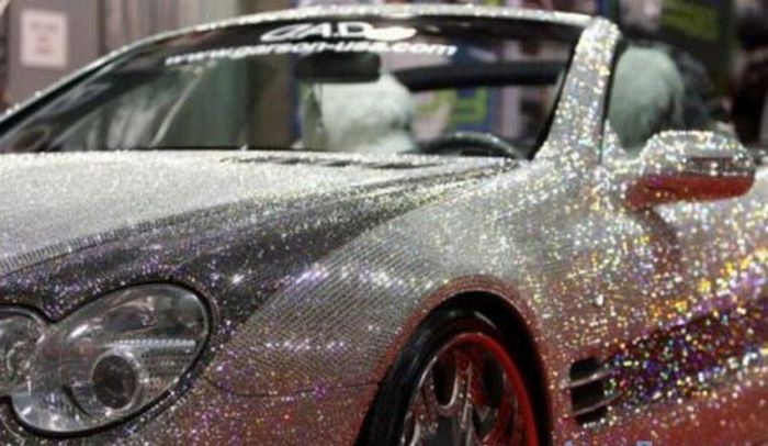 Mercedes SL600 with 300,000 Swarovski crystals