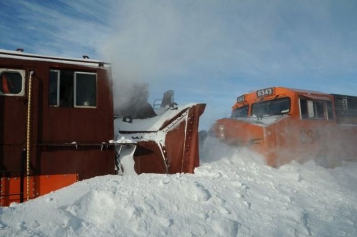rotary snowplow train