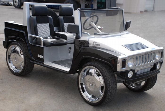 pimped out golf cart