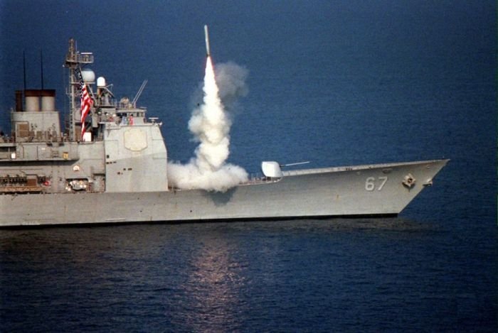 tomahawk missile in action
