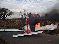 Transport: the plane fell on a jeep