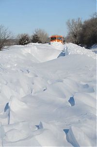 Transport: rotary snowplow train