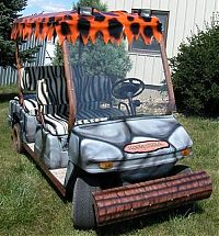 Transport: pimped out golf cart