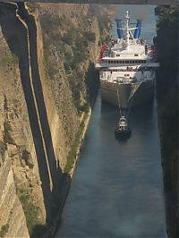 Transport: The Corinth Canal, Aegean Sea, Greece