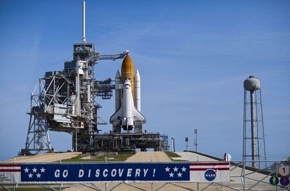 Space shuttle Discovery launched, United States