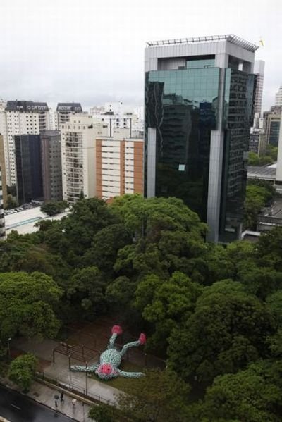 Fat Monkey statue, Sao Paulo, Brazil