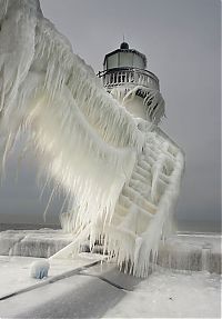 TopRq.com search results: Frozen lighthouse, St. Joseph North Pier, Lake Michigan, North America