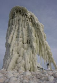 TopRq.com search results: Frozen lighthouse, St. Joseph North Pier, Lake Michigan, North America